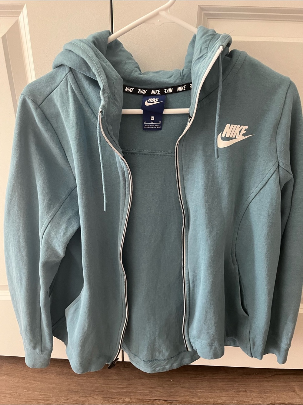 Nike Women's Light Teal Full-Zip Hoodie Jacket